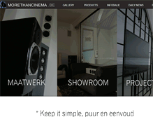 Tablet Screenshot of morethancinema.be
